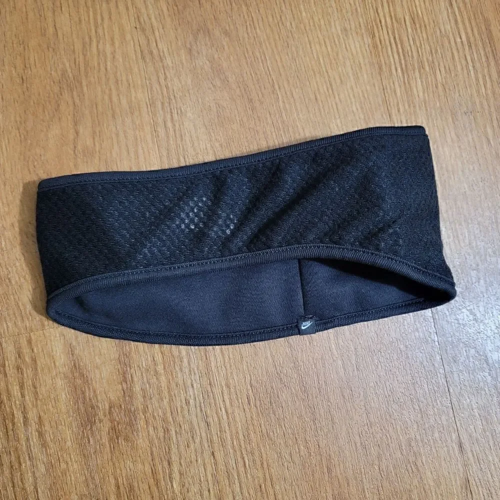 Nike Tech Fleece Reversible Headband Black White Sportswear NSW Logo Elastic OS